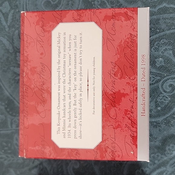 2 Hallmark Ornaments Mickey & Minnie Handcar & Mickey Parade Drummer Christmas - Picture 10 of 14